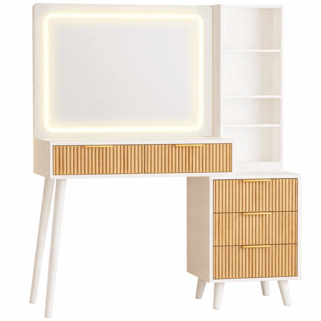 Classic Vanity Desk with Mirror