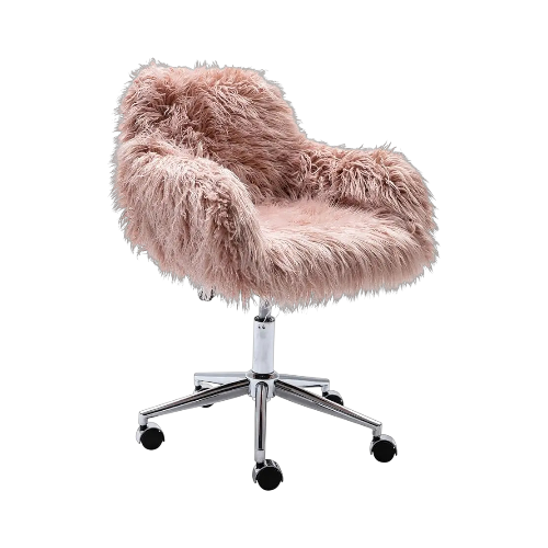 Faux Fur Vanity Chair