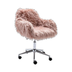 Faux Fur Vanity Chair