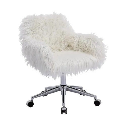Faux Fur Vanity Chair