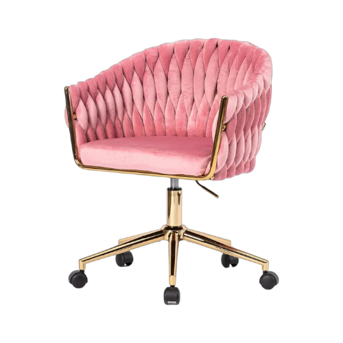 Swivel Vanity Desk Chair - Pink