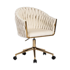 Swivel Vanity Desk Chair - Beige