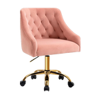 Height Adjustable Swivel Vanity Chair - Pink