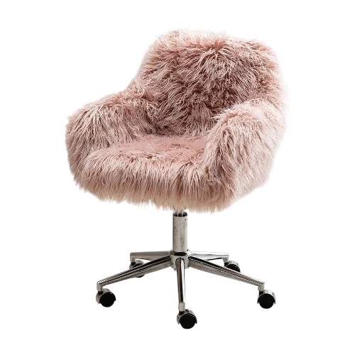 Faux Fur Vanity Chair