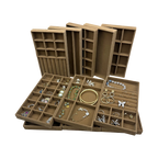 Luxury Velvet Drawer Organizer Tray [Brown]