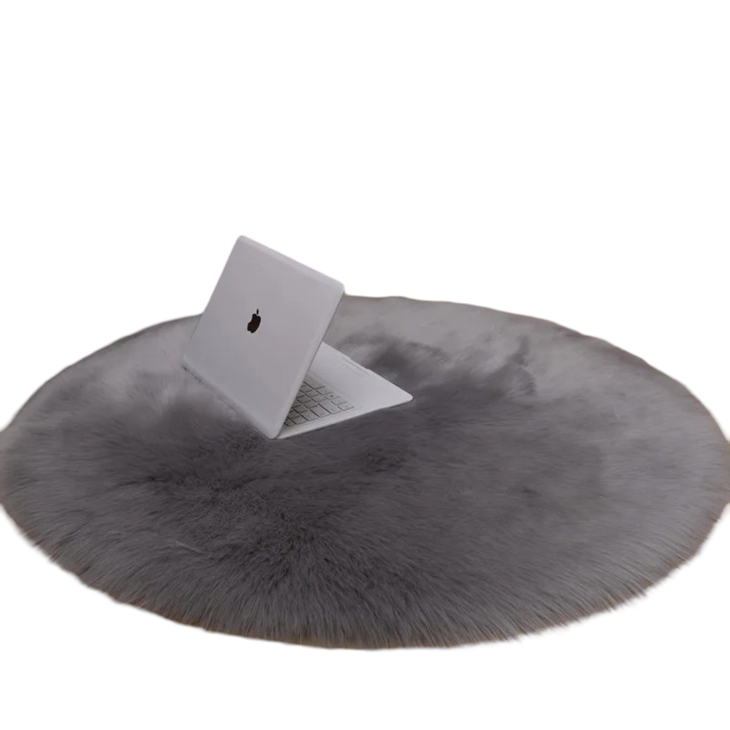 Artificial Sheepskin Vanity Chair Carpet Mat