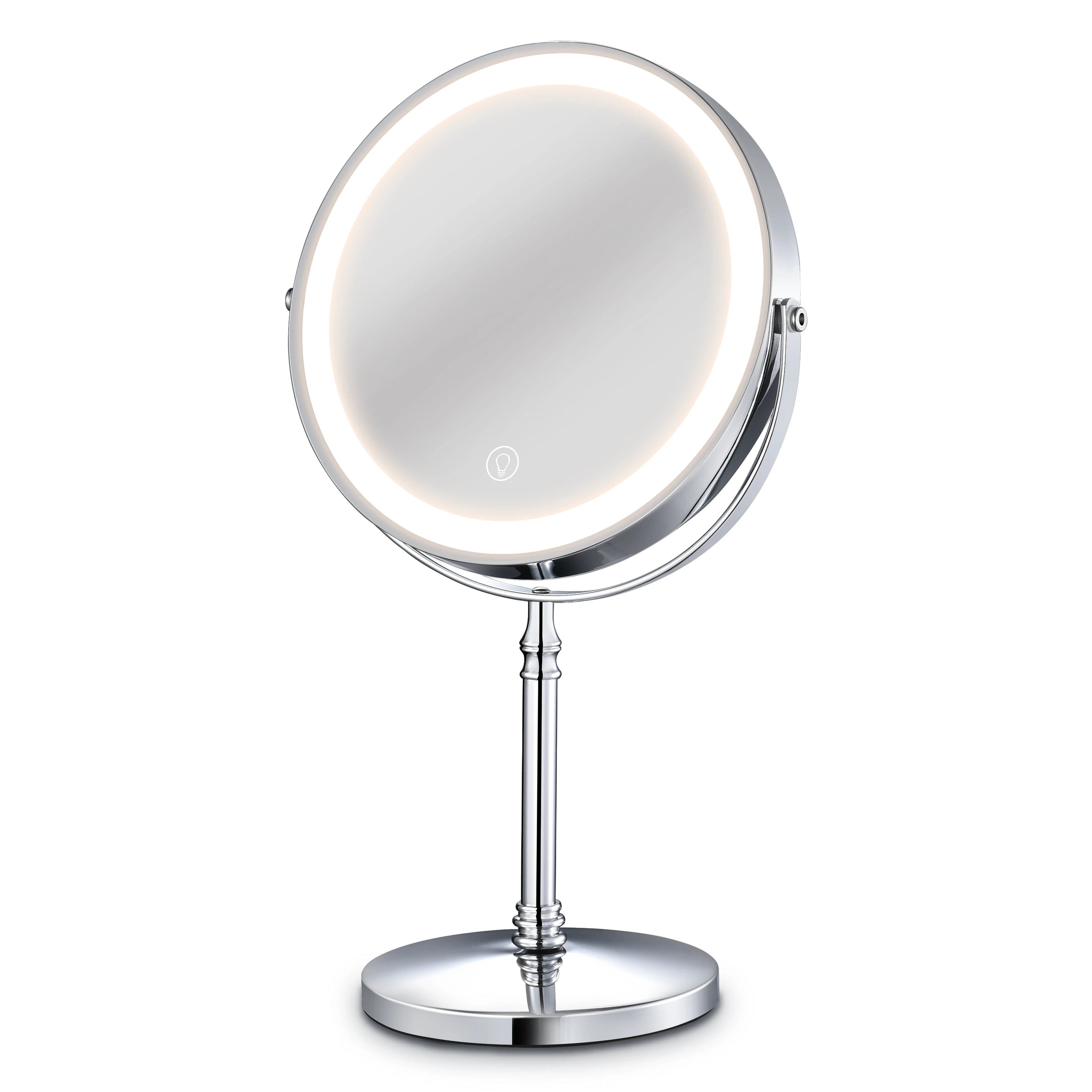 8 Inch Portable Vanity Makeup Mirror With 10X Magnifying