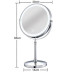 8 Inch Portable Vanity Makeup Mirror With 10X Magnifying