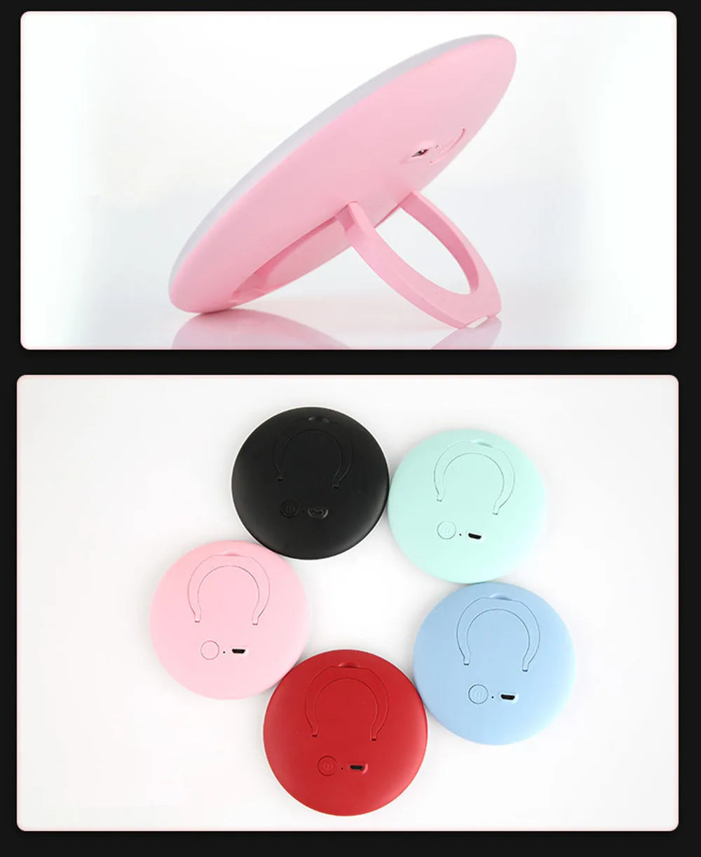 Mini Rechargeable Compact LED Makeup Mirror