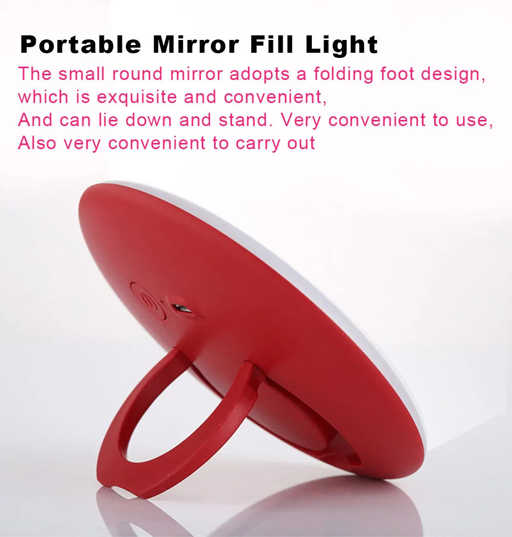 Mini Rechargeable Compact LED Makeup Mirror