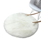Artificial Sheepskin Vanity Chair Carpet Mat
