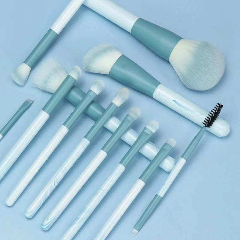 Synthetic Fiber Bristle Makeup Brushes Set