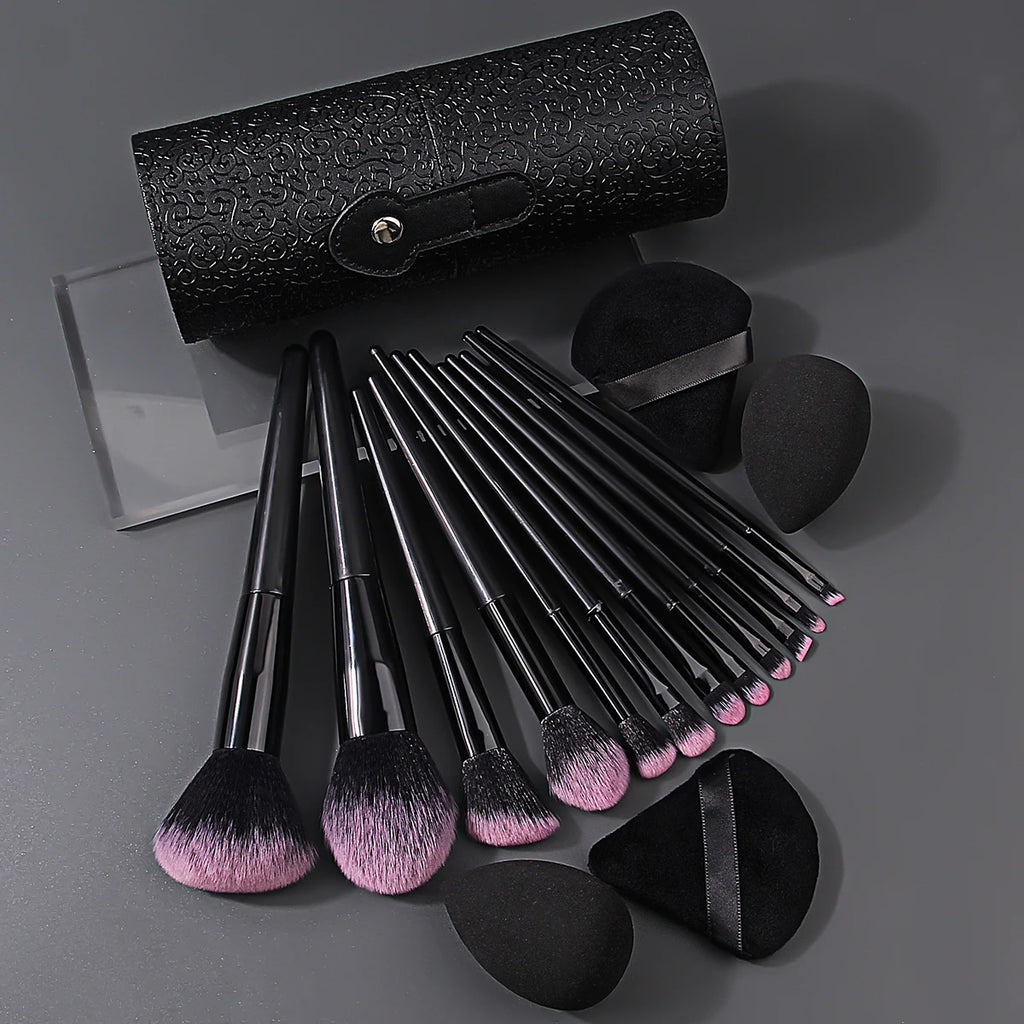 Makeup Brush Set - 17 Pcs