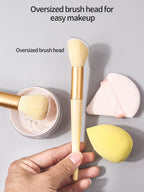 Makeup Brush Set With Sponge & Powder Puffs