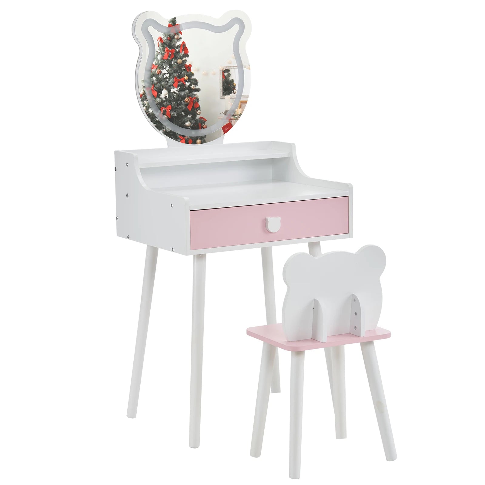 Kids Vanity Table and Chair Set
