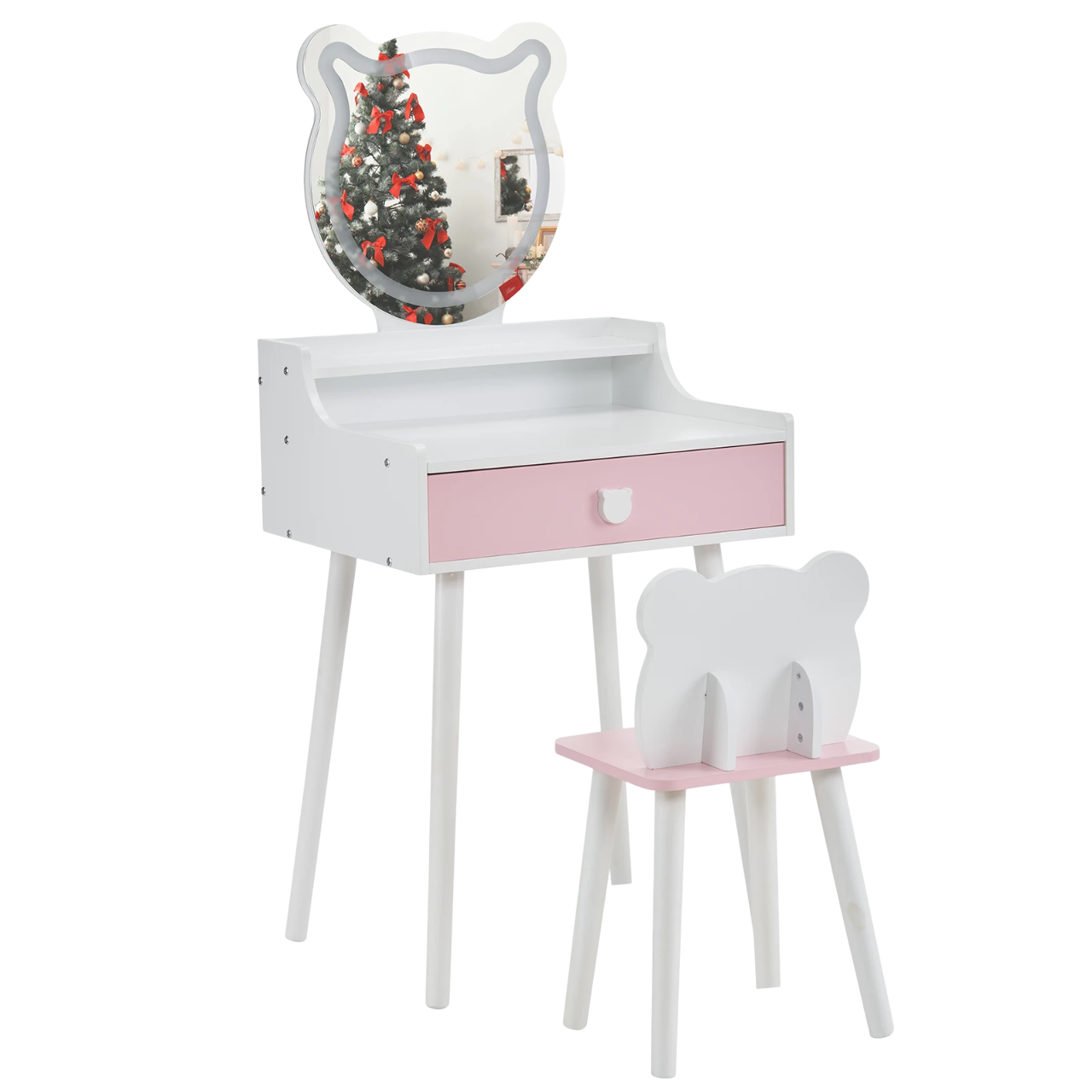 Kids Vanity Table and Chair Set