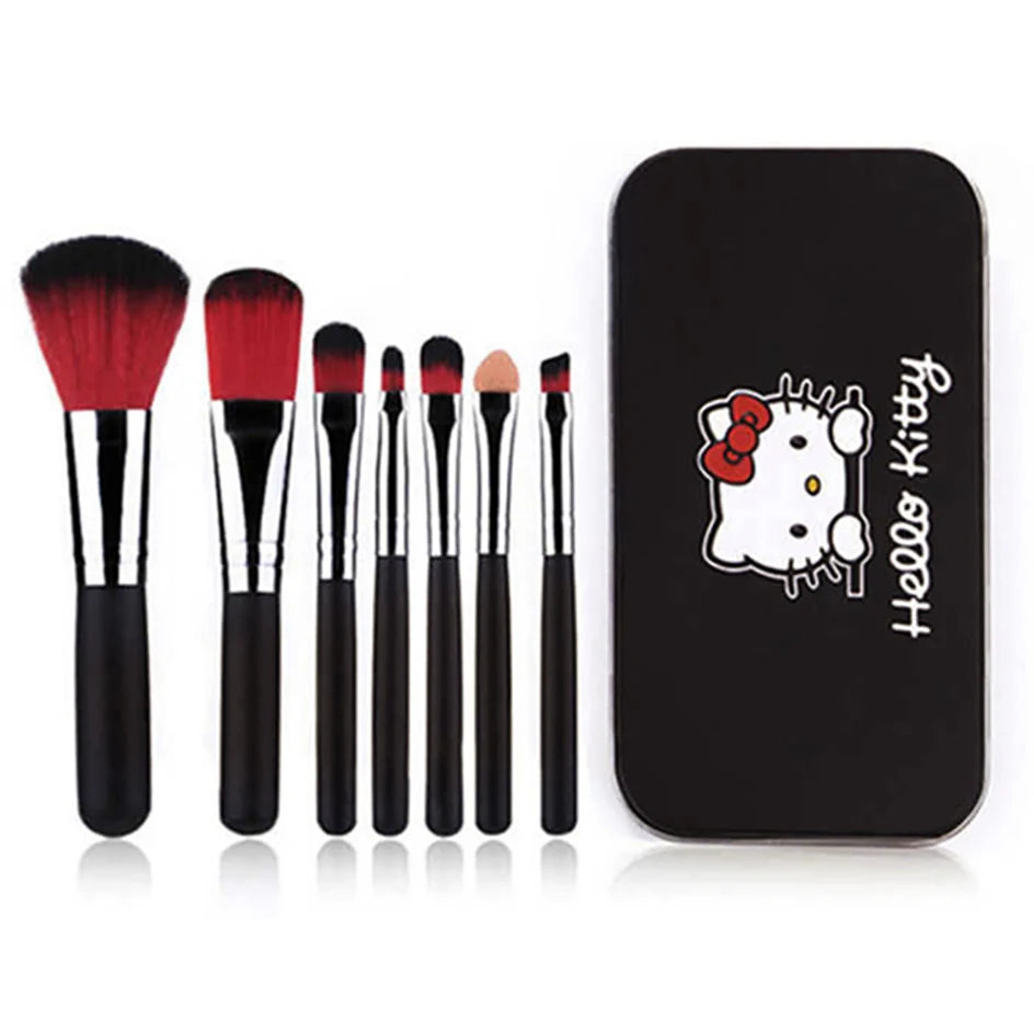 Hello Kitty Makeup Brush Set with Storage Box [7Pcs]