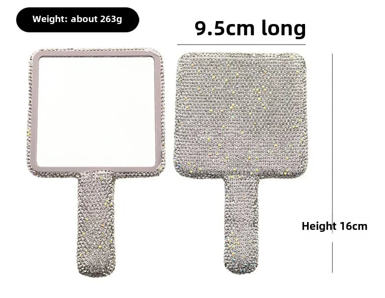 Diamond Handheld Makeup Compact Mirror