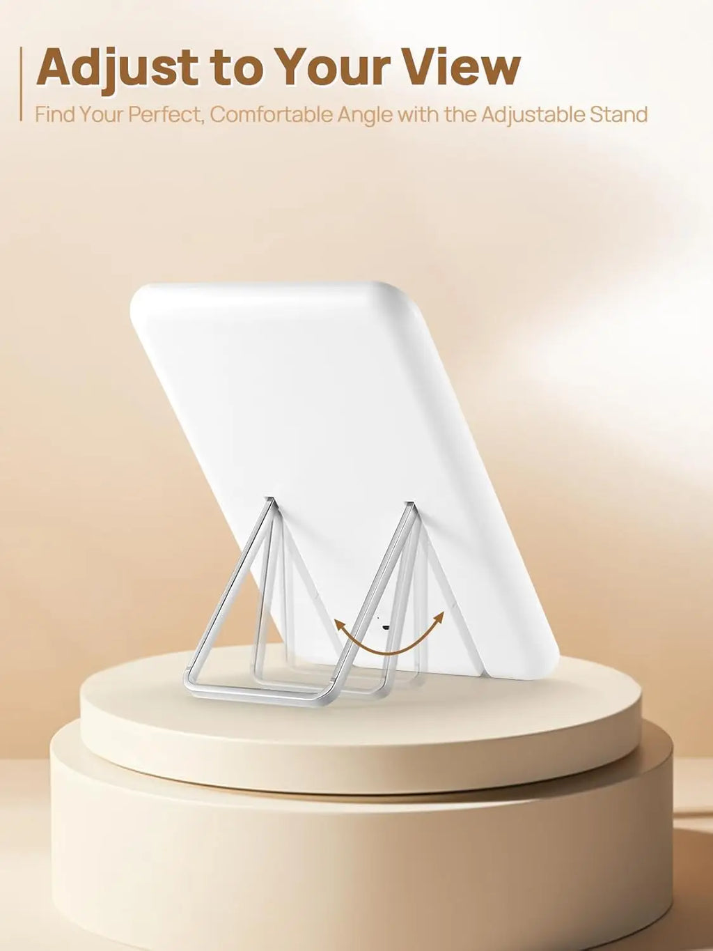 Compact Tabletop LED Makeup Mirror With 10X Magnification