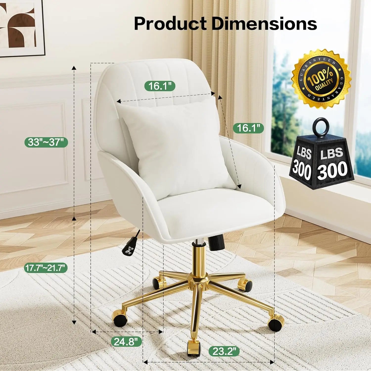 Vanity Chair with Pillow