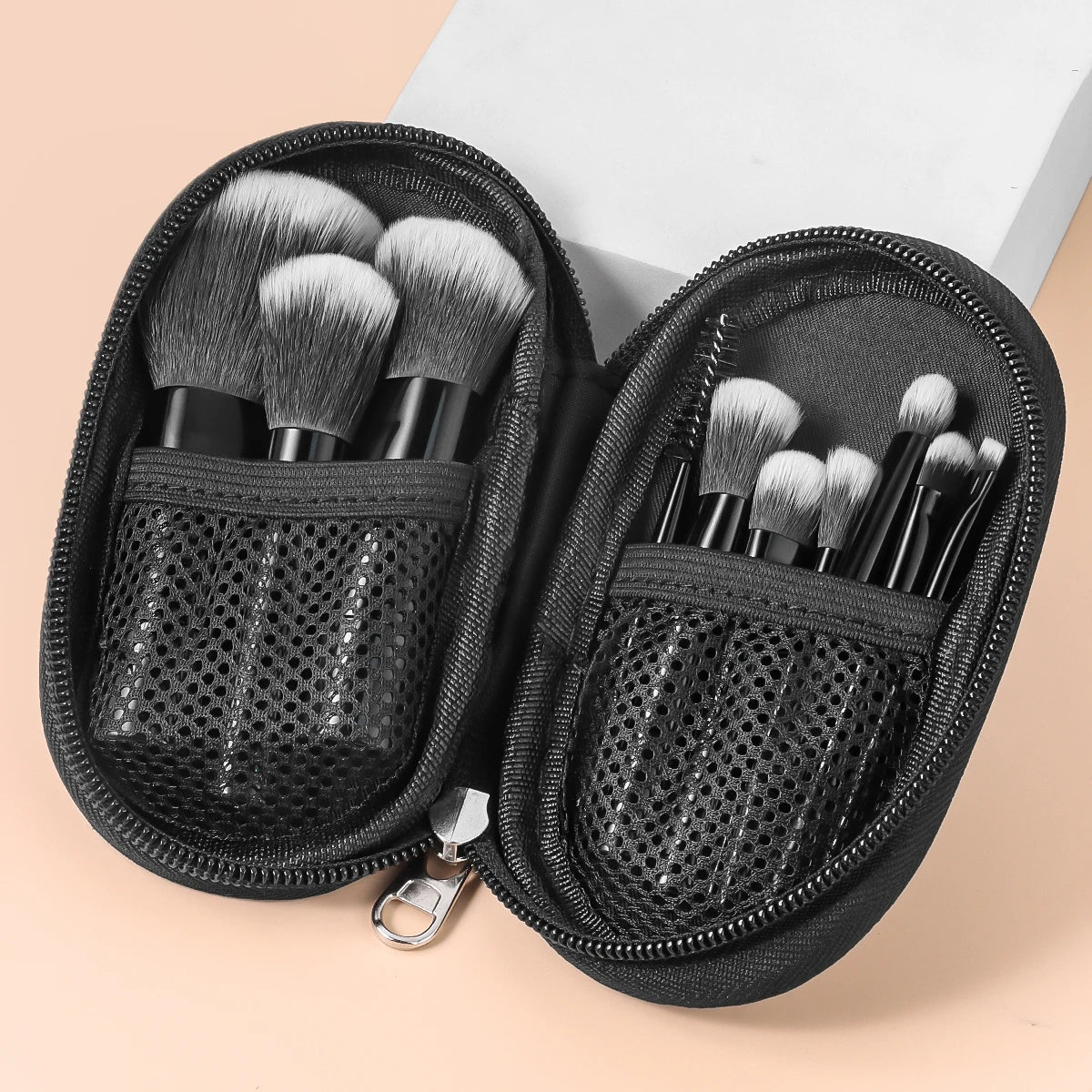 Premium Makeup Mini Brush Set With Pouch [10Pcs]