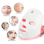 Wireless LED Light Therapy Face Mask with 7 Colors