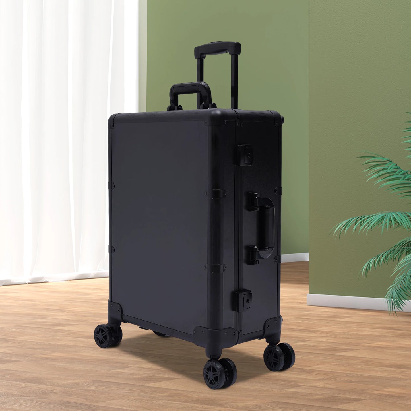 Professional Makeup & Cosmetic Aluminum Trolley with LED Lights