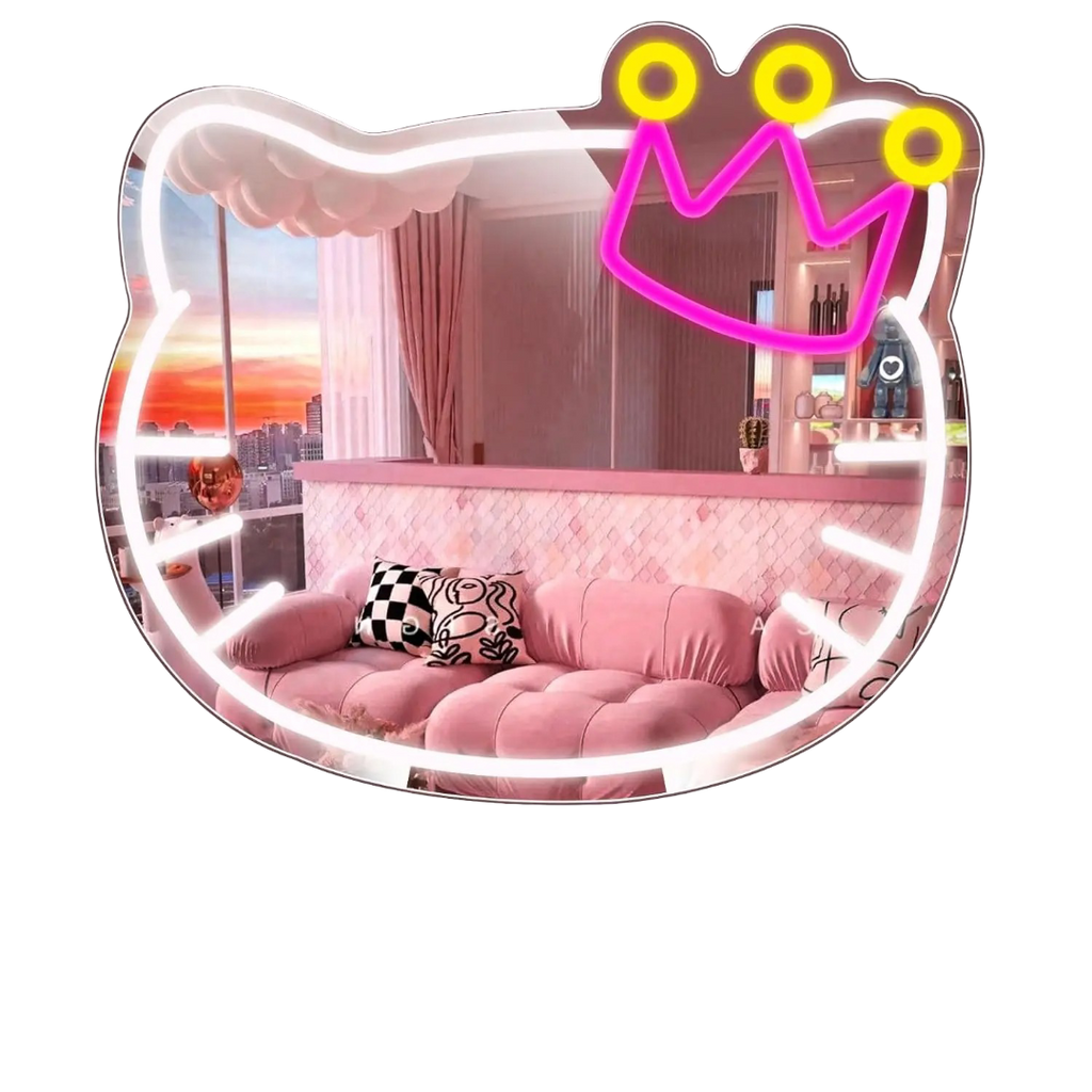 Hello Kitty Neon LED Light Makeup Mirror