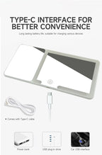 Car Sun Visor LED Vanity Mirror with Touch Screen & 3X Magnification