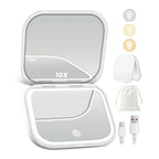 Double Sided Compact Makeup Mirror With Magnification
