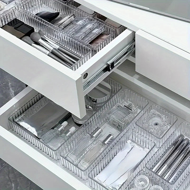 Acrylic Desk Drawer Organizers Set [10Pcs]
