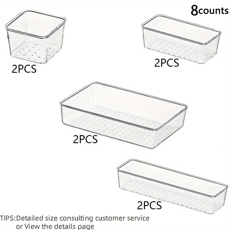 Vanity Desk Drawer Organizer Trays