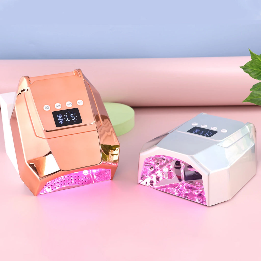 Rechargeable UV LED Nail Dryer Lamp 98W, 4 Timer Setting & 33 LED