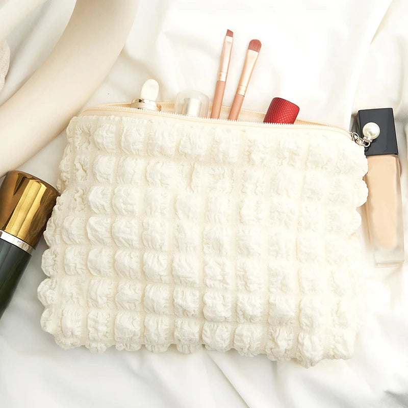 Travel Makeup & Cosmetic Pouch with Soft material and Zip