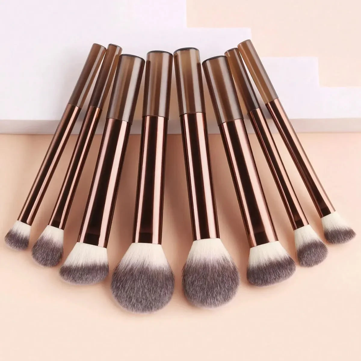Professional Multifunctional Makeup Brush Set with Long-Handle [8Pcs]