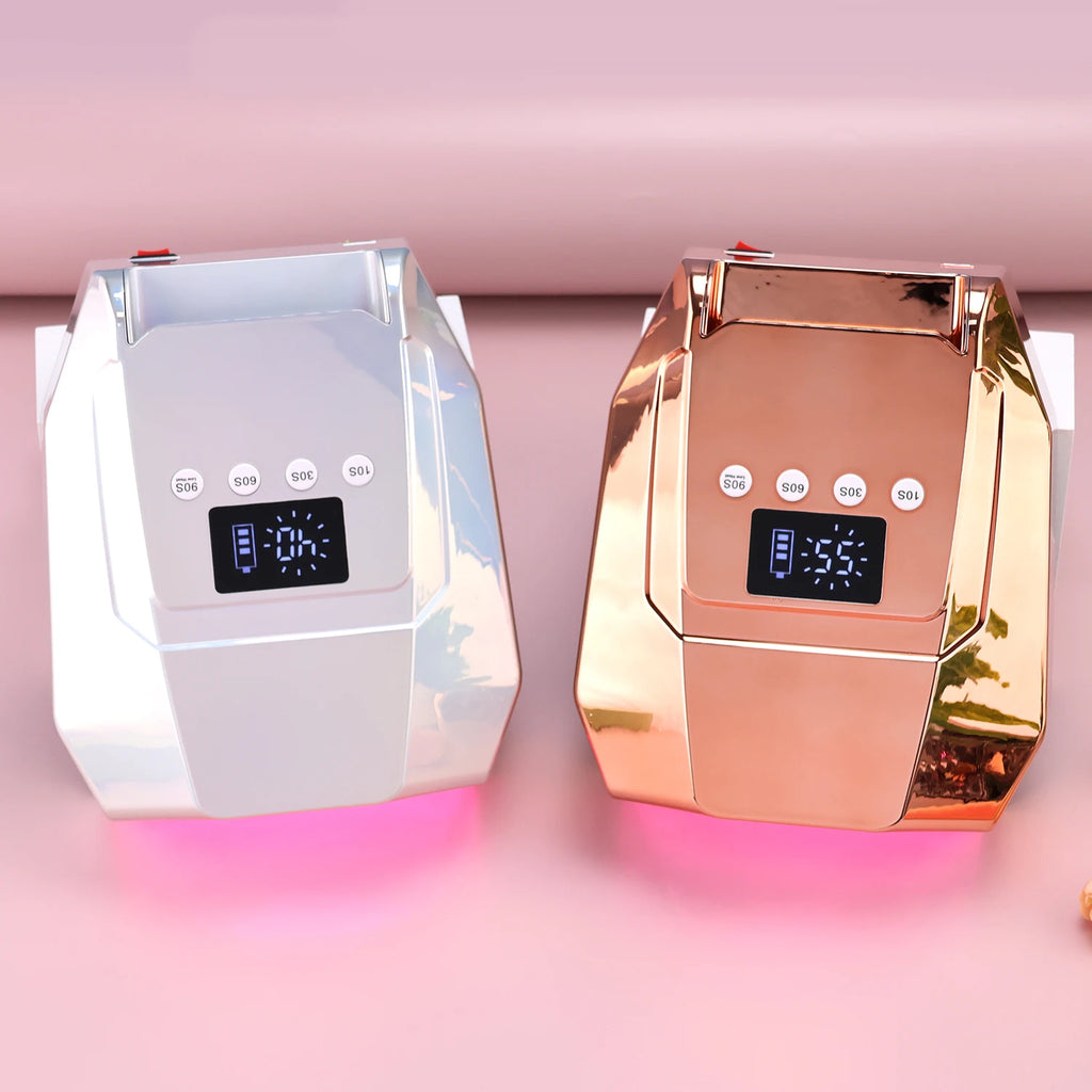 Rechargeable UV LED Nail Dryer Lamp 98W, 4 Timer Setting & 33 LED