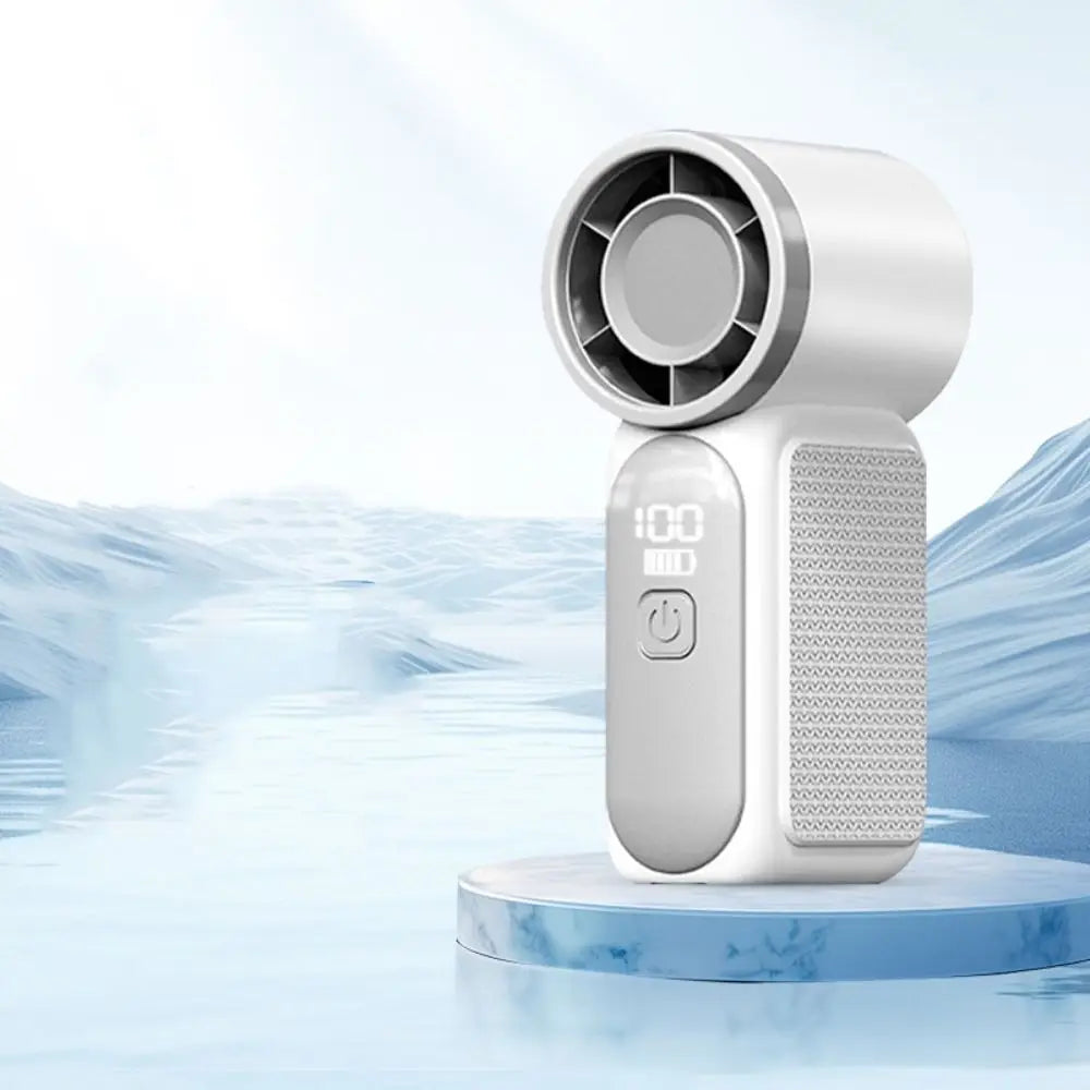 Rechargeable Mini Portable Fan With LED Display