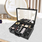 Large Makeup & cosmetic Storage Case With LED Mirror