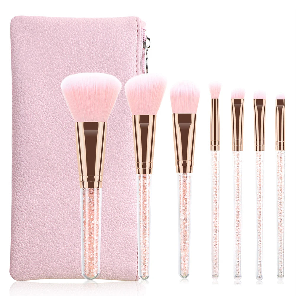 Crystal Handle Professional Makeup Brushes