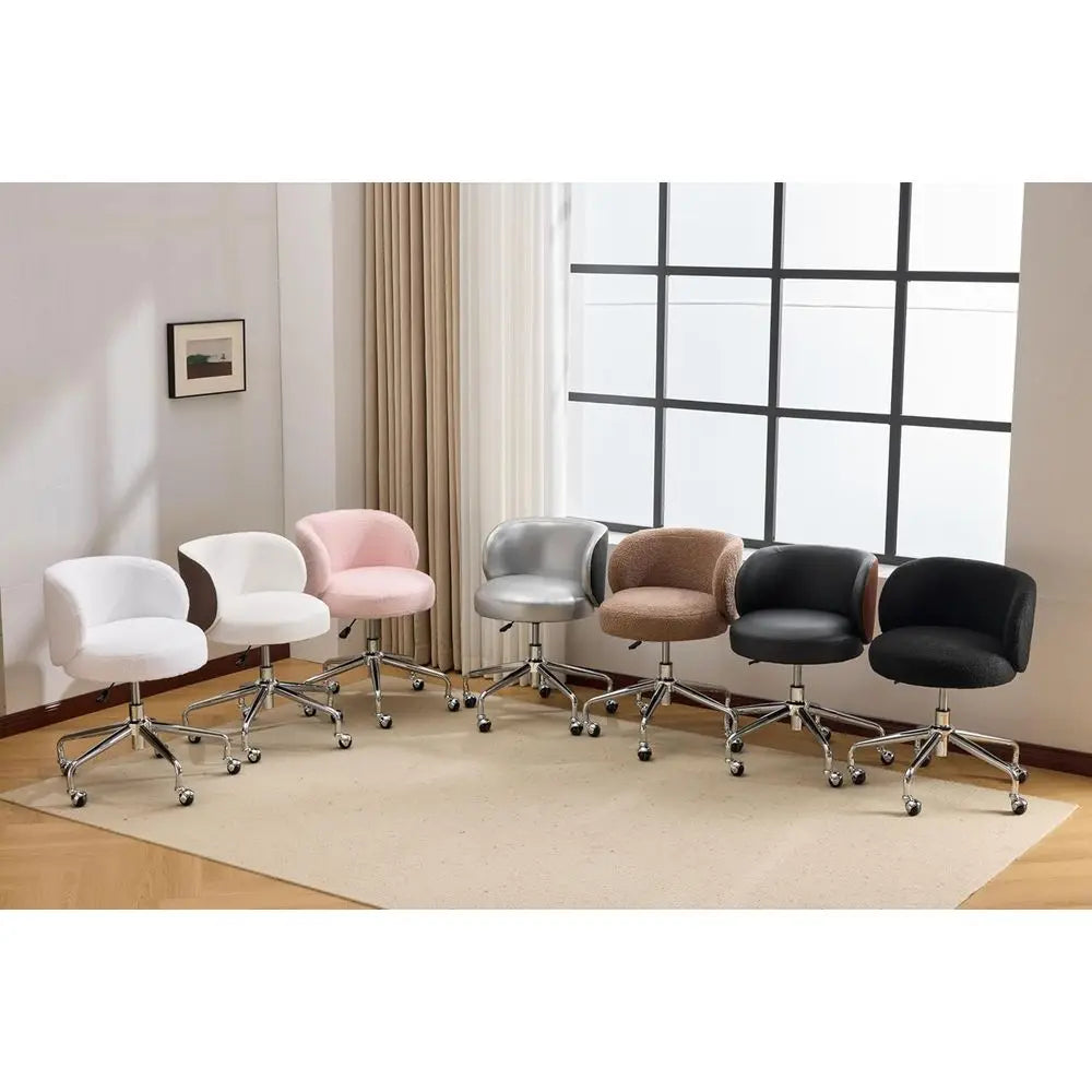 Ergonomic Low-Back Vanity Chair
