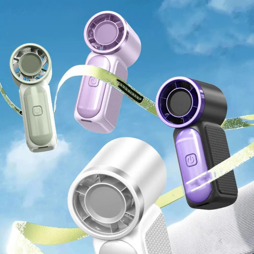 Rechargeable Mini Portable Fan With LED Display