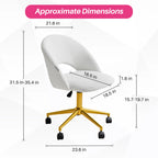 Makeup Vanity Desk  Adjustable Swivel Chair