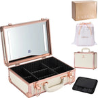 Travel Makeup Case With LED Mirror