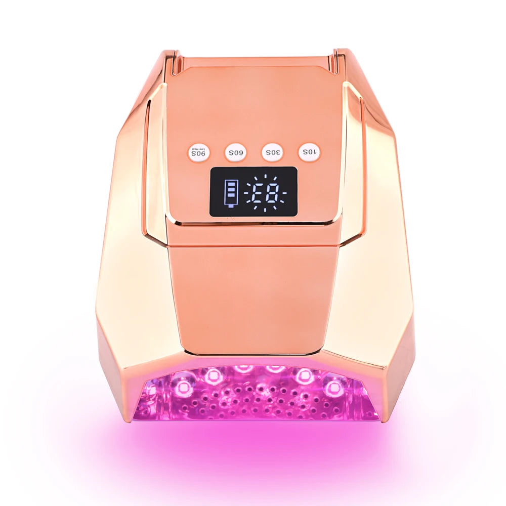 Rechargeable UV LED Nail Dryer Lamp 98W, 4 Timer Setting & 33 LED