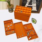 Luxury Velvet Drawer Organizer Tray [Orange]