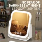 Double-Sided LED Makeup Mirror With 3X Magnifier