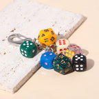 Vintage Dice Shape Bag Keychain