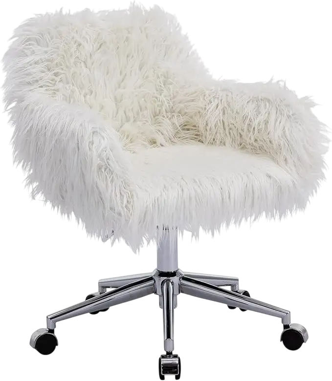 Faux Fur Vanity Chair