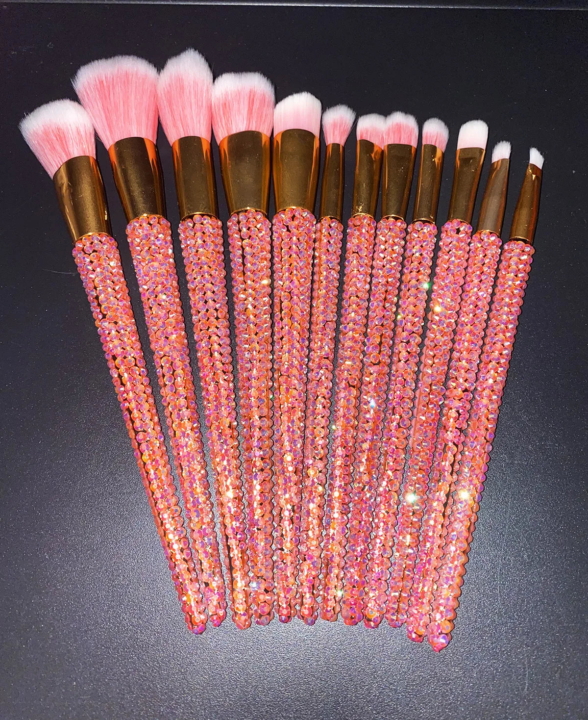 Diamond studded Makeup Brushes