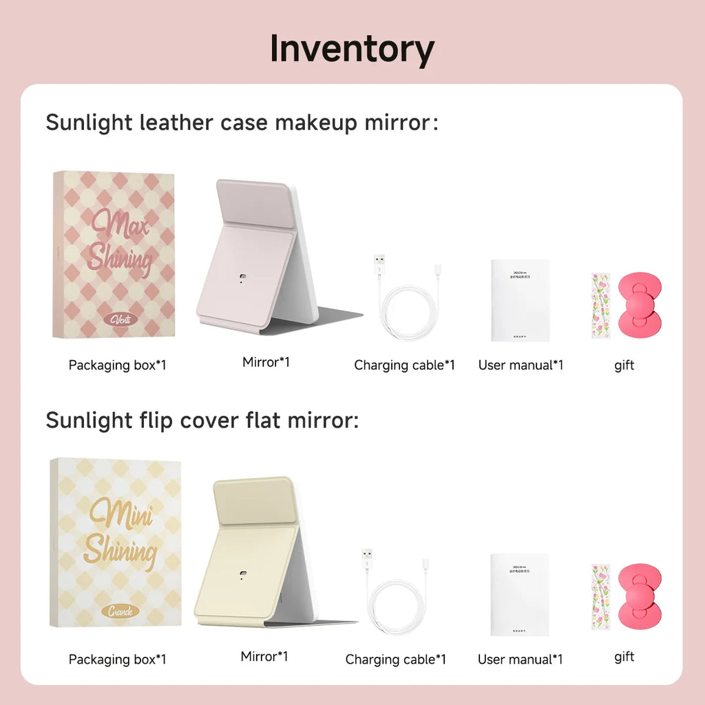 Tabletop Makeup Mirror - 9 Inches